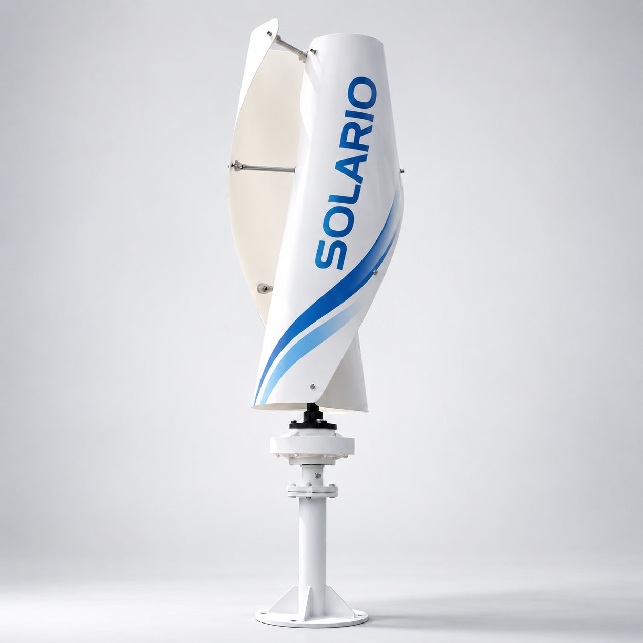 Solario branded wind turbine hero image for Solario Technologies at Global Solar Expo 2026, Jaipur — Wind Turbine Showcase